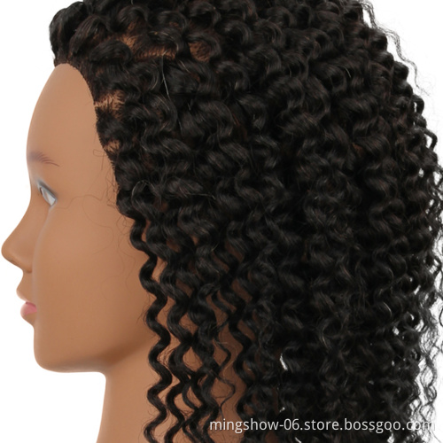 Cheap training head  hand tied  braiding female real human and ainmal mannequin head for salon and school real hair estension